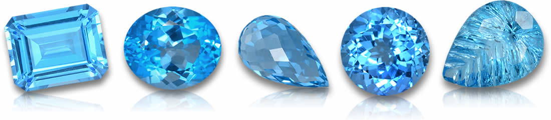 Swiss Blue Topaz Gemstones