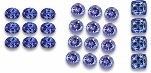 Natural Tanzanite Lots and Gemstone Parcels