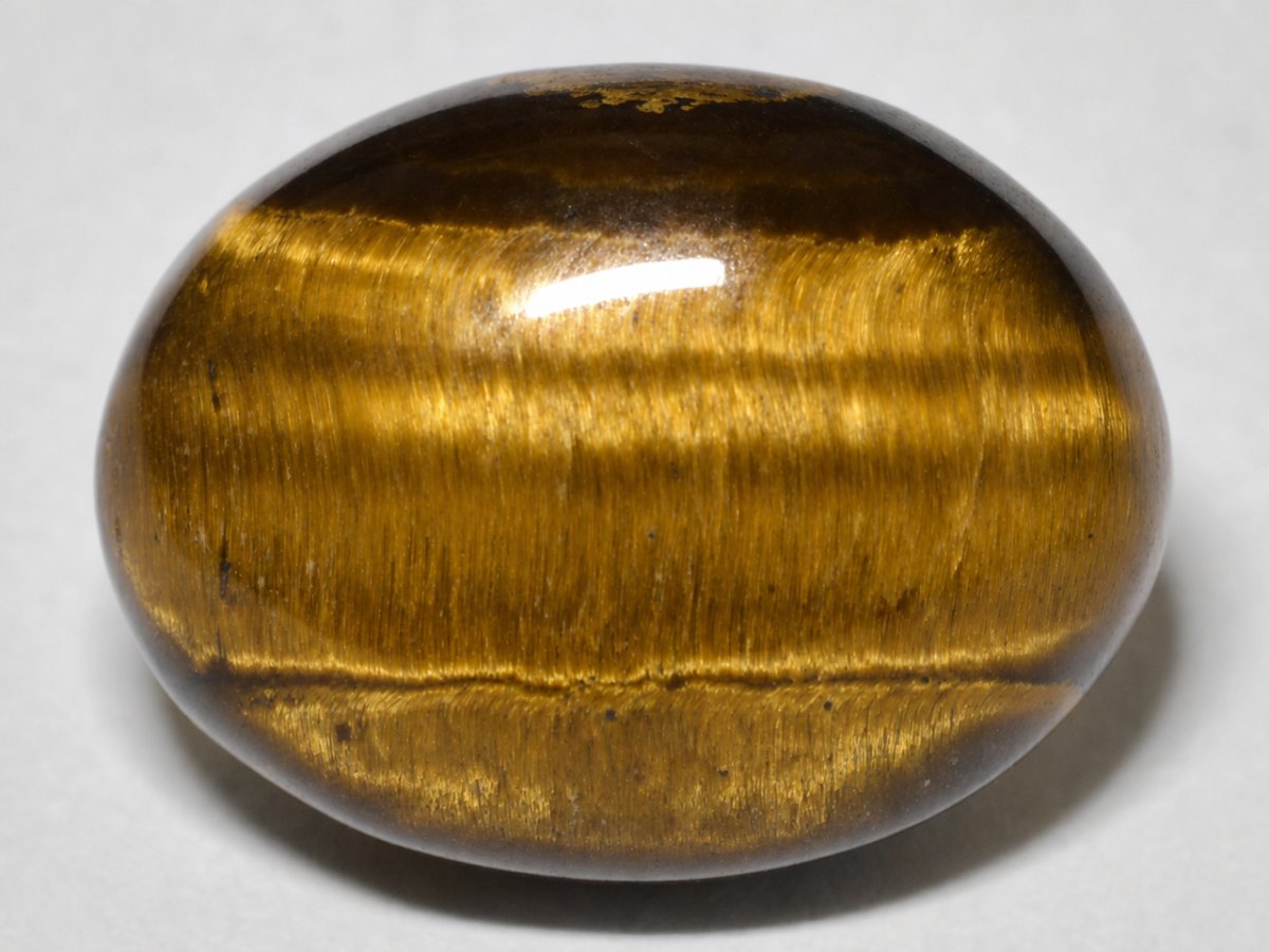 Close-up view of natural Tiger's Eye gemstones