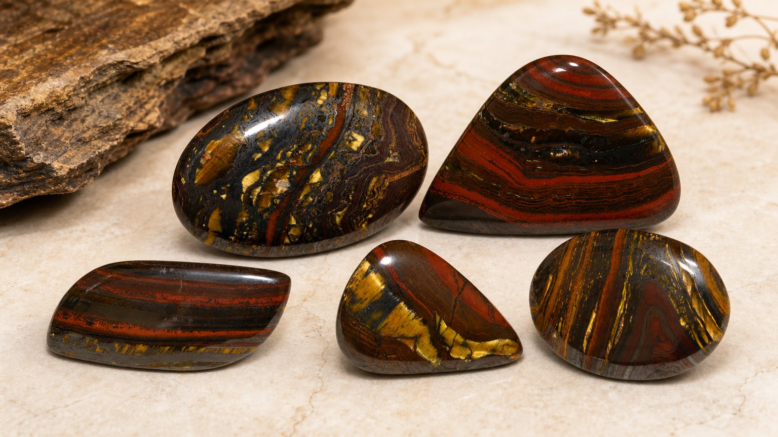 Natural Tiger's Eye Matrix gemstones - buying guide