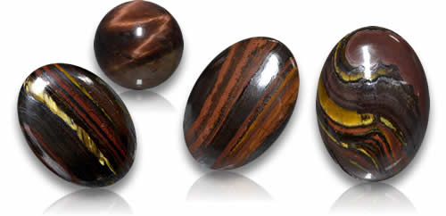 Tiger's Eye Matrix Gemstones