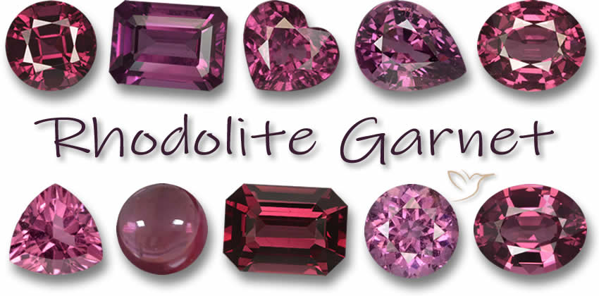Purplish-red Rhodolite Garnet