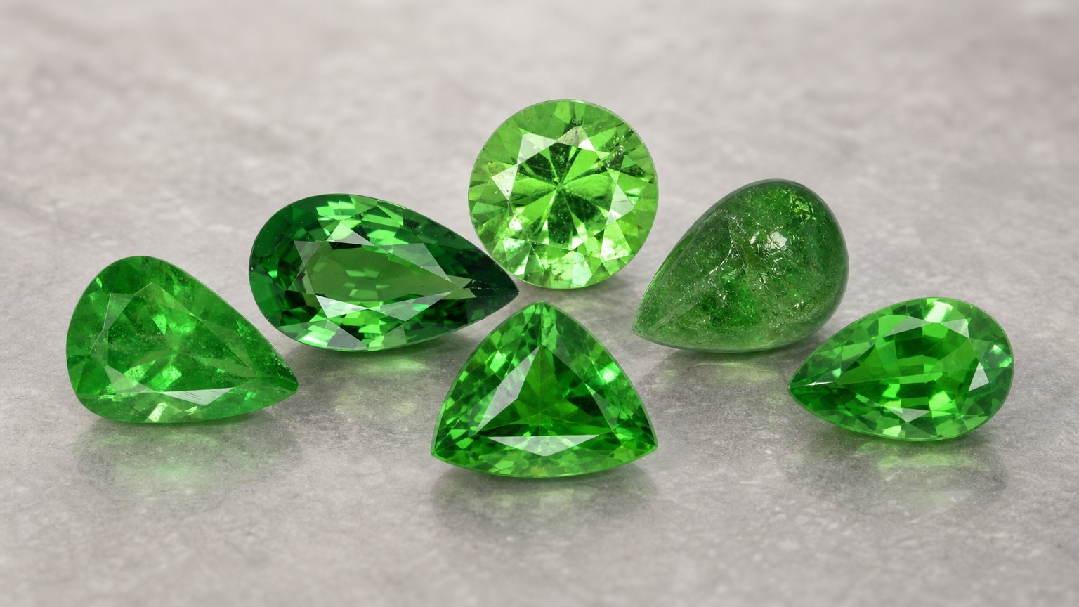 Gemas de granate tsavorita natural: guía de compra