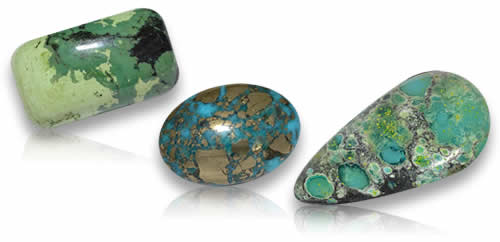 Piedras preciosas turquesas
