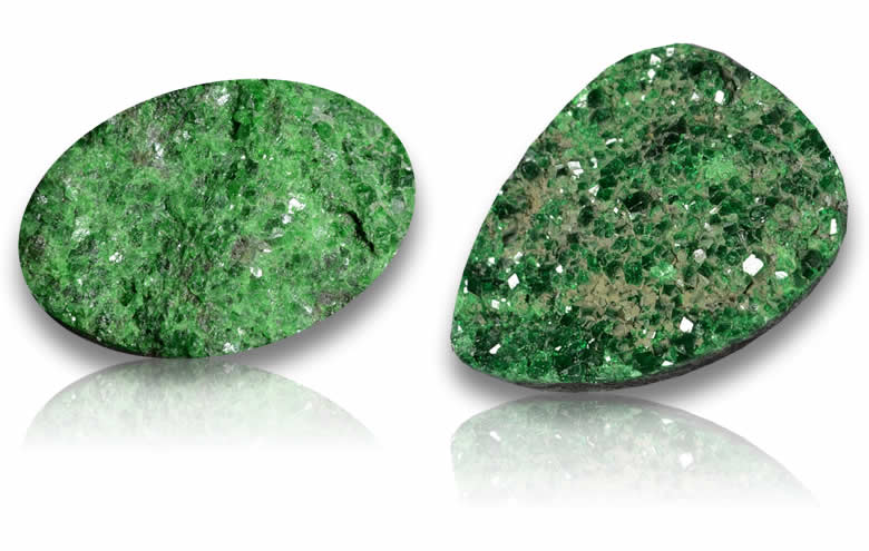 Shop Loose Uvarovite Garnet Drusy | Druzy Gems for Custom Jewelry and Loose Stone Collection