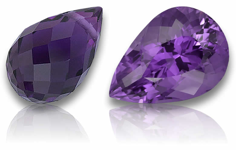 Purple and Violet Amethyst Gemstones for Jewelry