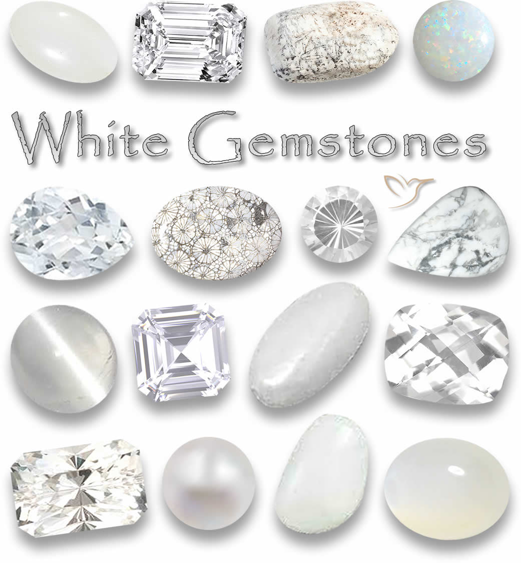 Piedras preciosas blancas: una lista detallada de piedras blancas