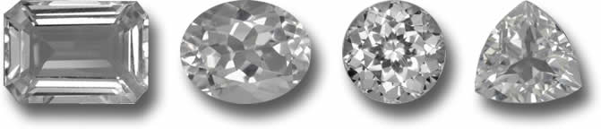 White Topaz Birthstones at GemSelect