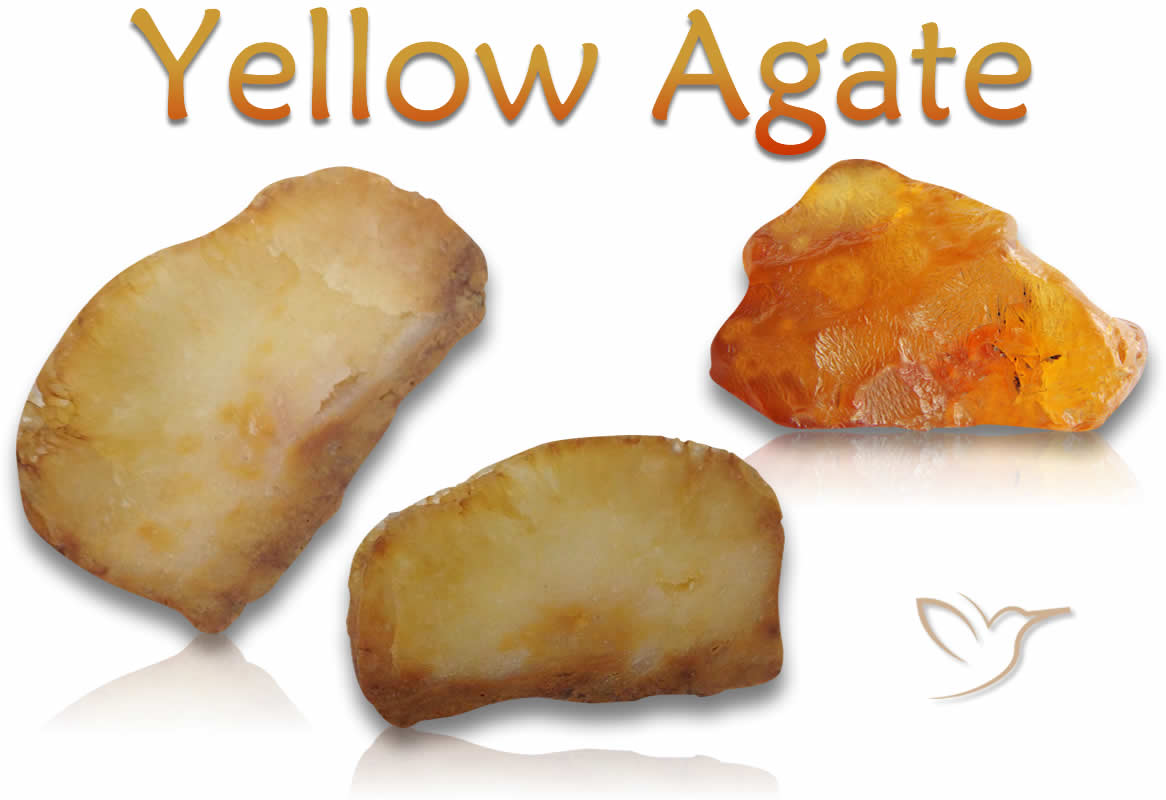 Rough Yellow Agate Stones