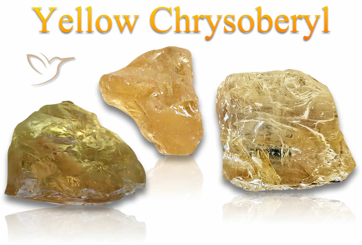 Rough Yellow Chrysoberyl Stones