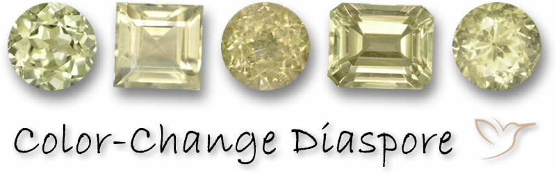 Buy Yellow Color Change Diaspore Gemstones