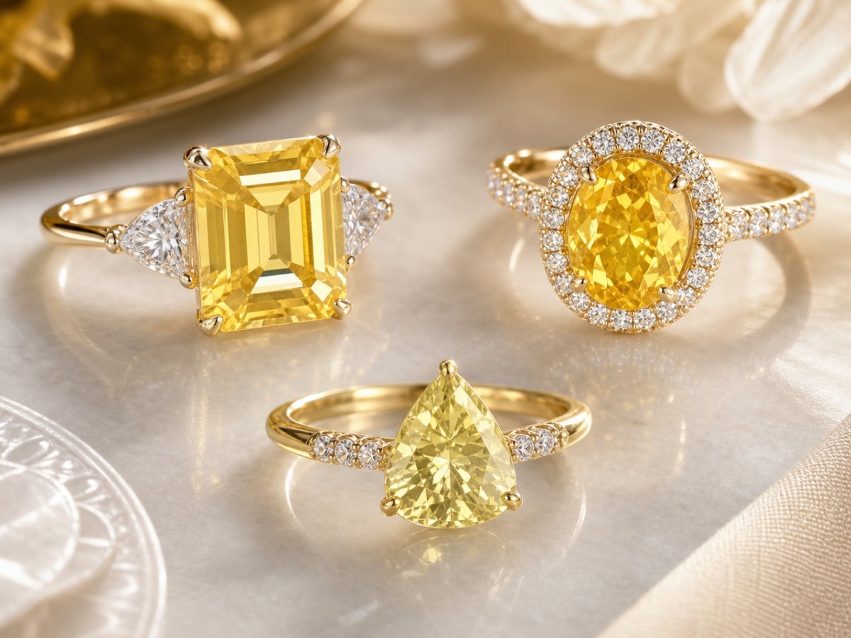 Natural gemstone gemstones shown in jewelry
