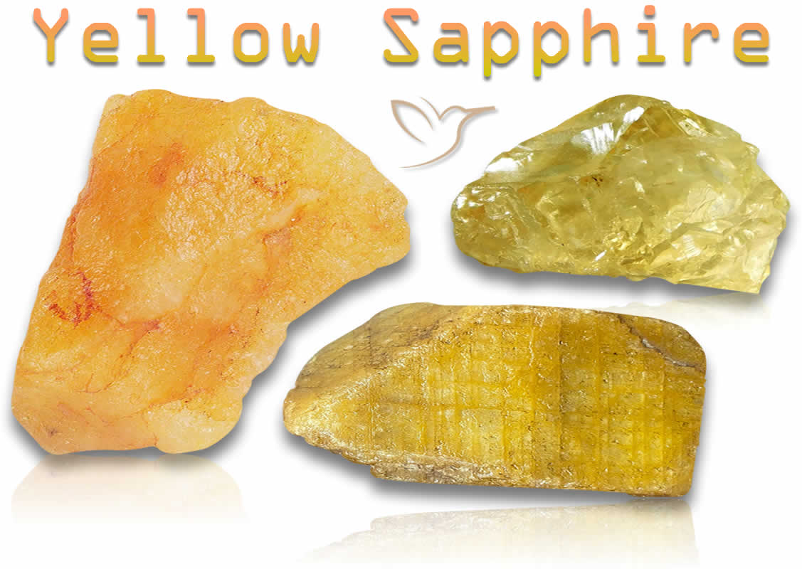 Rough Yellow Sapphire Stones
