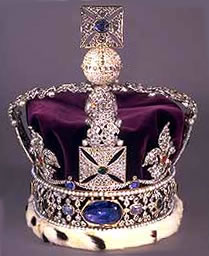 Imperial State Crown with the Stuart Sapphire