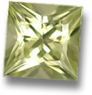 Princess cut chrysoberyl