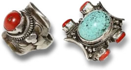 Anillos de silla de montar de caballo tibetano