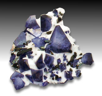 Benitoite Natrolite Matrix
