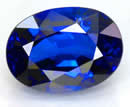 Natural blue sapphire, associated with Saturn