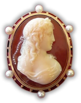 Camafeo de cornalina
