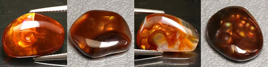 Rare Fire Agate Cabochons
