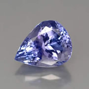 Tanzanite chauffée de Tanzanie