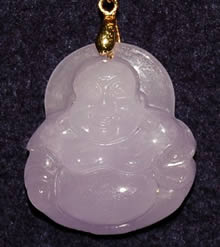 Lavender Jadeite Buddha