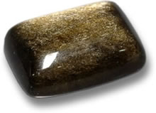 Obsidian aus natürlichem Glas