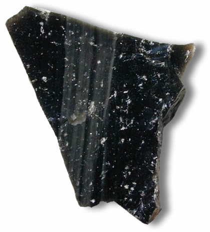 Piedra áspera de obsidiana