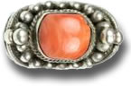 Salmon Coral Silver Jewelry
