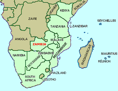 Map of Southern Africa