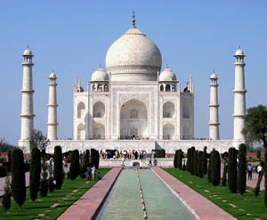 Il famoso Taj Mahal in India