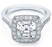 Cushion Cut Diamond Ring from Tiffany