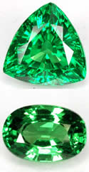 Natural Tsavorite Garnet Gems