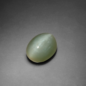 Actinolite Cat's Eye Gemstone in 10 x 8 mm (calibrated) Size for Sale, Actinolite Cat's Eye Stone in Green Color