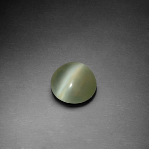 Actinolite Cat's Eye Gemstone in 7.6 mm Size for Sale, Actinolite Cat's Eye Stone in Green Color