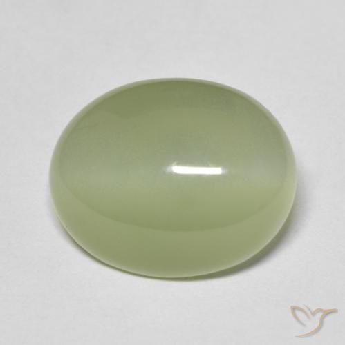 5.67ct Natural Army Green Actinolite Cat's Eye, Oval, Translucent