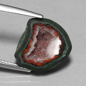 6.91 ct Multicolor Agate Geode Stone, Natural Agate Geode in N/A Shape for Sale