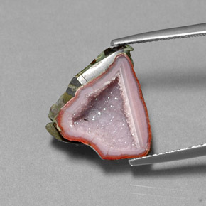 7.69 ct Multicolor Agate Geode Gemstone, Agate Geode Gem in N/A Shape for Sale.