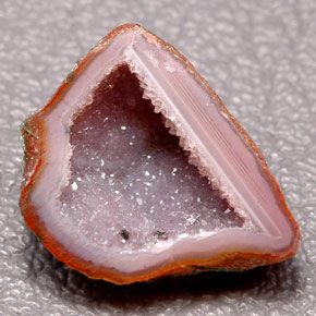 5.00 ct Multicolor Agate Geode Stone, Natural Agate Geode in N/A Shape for Sale