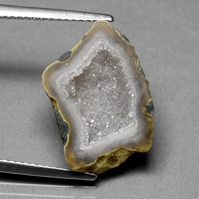 6.18 ct Multicolor Agate Geode Stone, Natural Agate Geode in N/A Shape for Sale