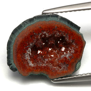 5.67 ct Multicolor Agate Geode Gemstone, Agate Geode Gem in N/A Shape for Sale.