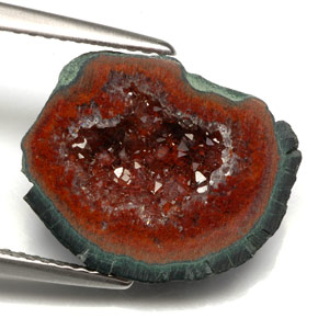 5.67 ct Multicolor Agate Geode Stone, Natural Agate Geode in N/A Shape for Sale