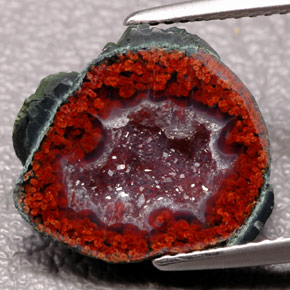 6.84 ct Multicolor Agate Geode Gemstone, Agate Geode Gem in N/A Shape for Sale.