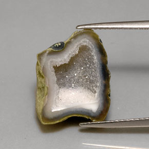 7.59 ct Multicolor Agate Geode Stone, Natural Agate Geode in N/A Shape for Sale