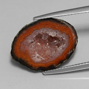 9.01 ct Multicolor Agate Geode Gemstone, Agate Geode Gem in N/A Shape for Sale.