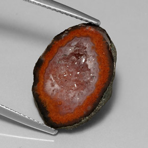 9.01 ct Multicolor Agate Geode Stone, Natural Agate Geode in N/A Shape for Sale