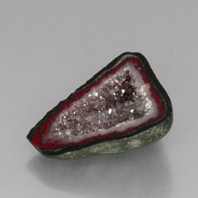 Agate Geode Gemstone in 23.2 x 18.2 mm Size for Sale, Agate Geode Stone in Multicolor Color