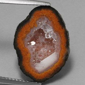 8.23 ct Multicolor Agate Geode Stone, Natural Agate Geode in Fancy Cabochon Shape for Sale