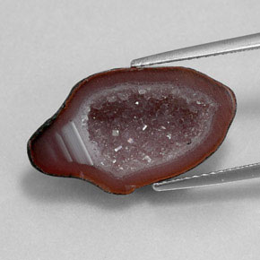 Agate Geode Gemstone in 21.2 x 12.4 mm Size for Sale, Agate Geode Stone in Multicolor Color