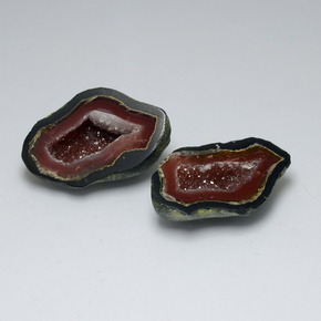 40.20 ct Multicolor Agate Geode Stone, Natural Agate Geode in Flat Crystal Matrix Shape for Sale